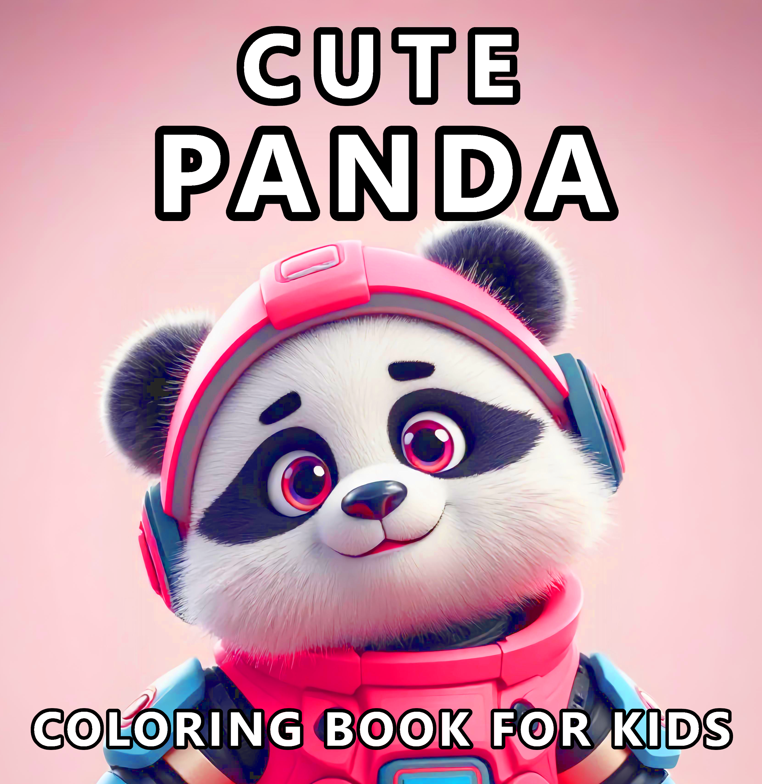 Panda coloring book for kids